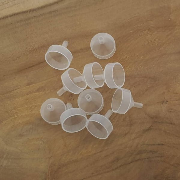 mini trechter tuitje 19 mm transparant 1