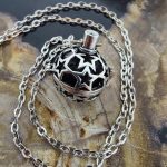 parfum medaillon star sterren aroma ketting lavasteen pomander