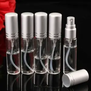 parfum spray flesjes 10 ml glazen flesjes spray verstuiver zilver dop