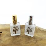 parfumfles 15ml lady flower parfum sprayfles dop goud zilver