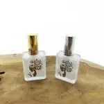 parfumfles 15ml lady flower parfum sprayfles dop goud zilver