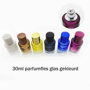 parfumfles 30ml gekleurd glas lege verstuiver sprayfles navulbaar