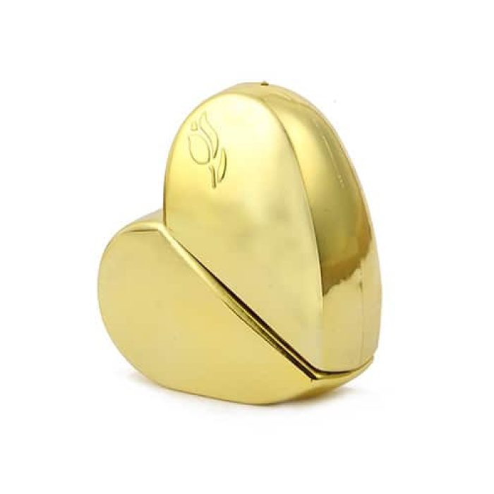 parfumfles hart goud geel 25ml parfum verstuiver sprayfles