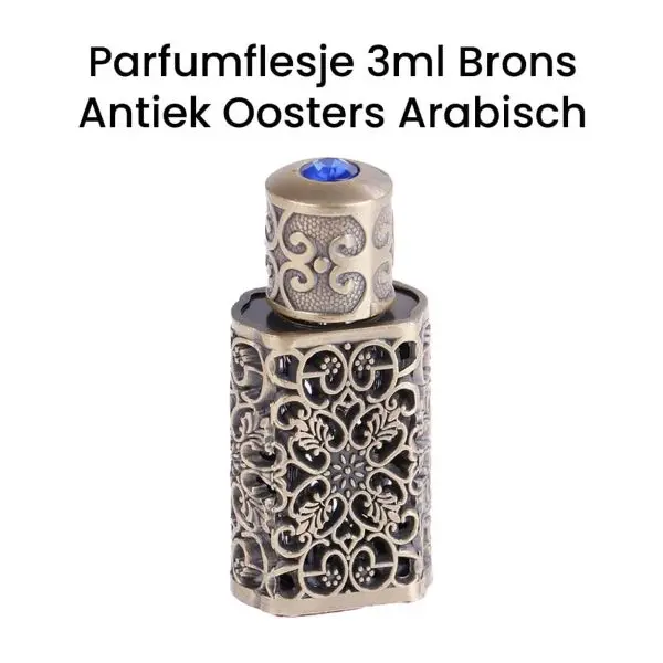 parfumflesje 3ml brons antiek oosters arabisch