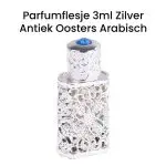 parfumflesje 3ml zilver antiek oosters arabisch