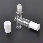 parfumroller 5ml glasroller glazen parfumroller flesjes witte dop essentiele olie