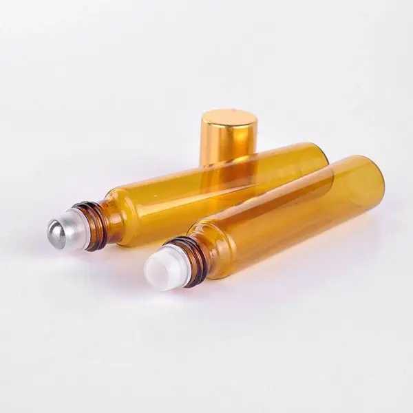 parfumroller flesjes essentiele olie roll on roller amber bruin glas 10ml