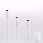 parfumroller glas 3 ml rvs roller bal witte dop essentiele olie roller flesjes