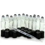 Parfumrollers rollerflesjes 10 ml transparant dik glas essentiële olie roller