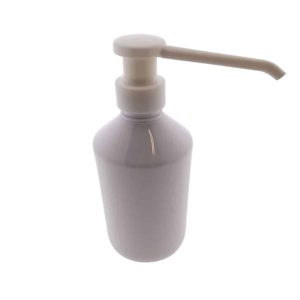 pet fles wit glans 250ml olie lotion zeep dispenser pomp wit lange tuit