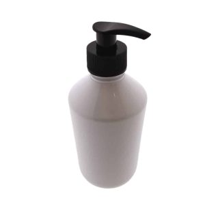 pet fles wit glans 250ml olie lotion zeep dispenser pomp zwart