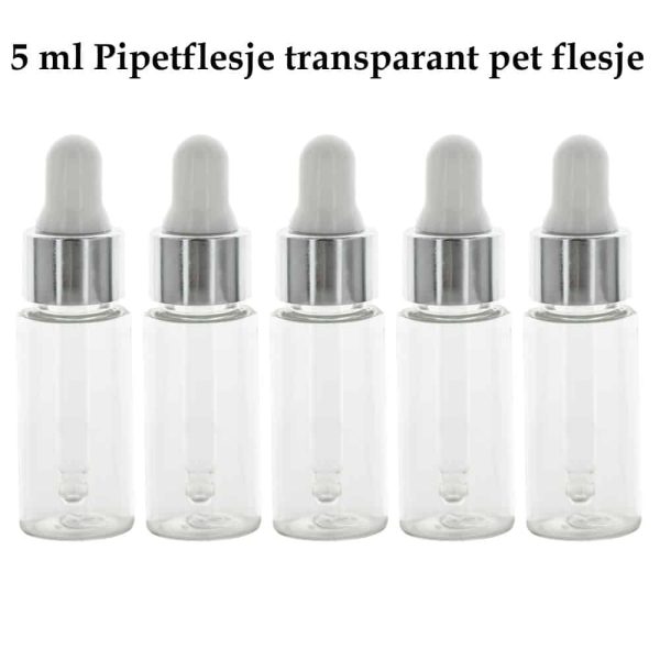 pipetflesje 5ml transparant pet flesje druppel pipet