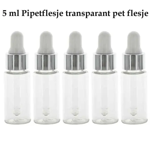 pipetflesje 5ml transparant pet flesje druppel pipet