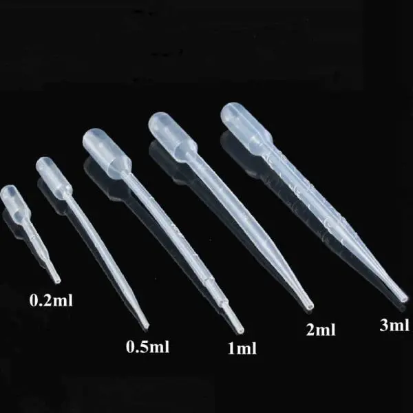 pipetten 2ml transparant plastic vloeistof pipet