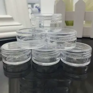 potje transparant schroefdeksel 5 gram verpakking creme cosmetica lipbalsem lipgloss