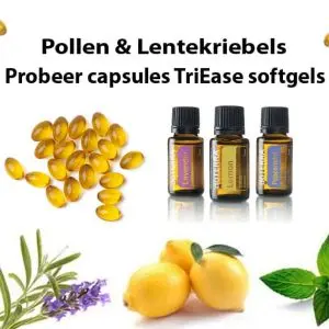 probeer capsules triease softgels natuurlijk behandeling pollen hooi lentekriebels