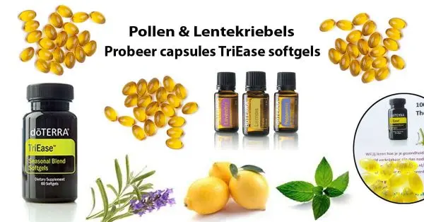 probeer capsules triease softgels natuurlijk behandeling pollen hooi lentekriebels