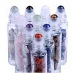 roller flesjes edelstenen transparant glas 10ml essentiele olie parfumrollers edelsteenrollers