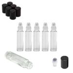 Rollerflesjes 10 ml transparant dik glas essentiële olie parfumrollers