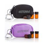 sleutelhanger tas 8 lege amber essentiele olie druppelflesjes 2ml