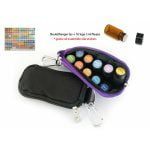 sleutelhanger tas essentiele olie 10 lege amber druppelflesjes 3ml