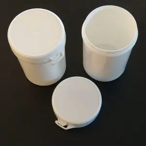 snap secure potten plastic 130ml