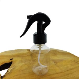 spray spuit fles 100ml transparant trigger sprayer verstuiver fijn zwart