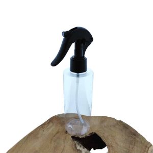 sprayfles transparant 200ml fles trigger sprayer verstuiver pomp zwart