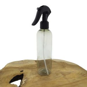 sprayfles transparant 250ml fles trigger sprayer verstuiver pomp zwart