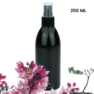 sprayflesje 250ml pet fles zwart verstuiver spraydop zwart