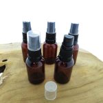 sprayflesje amber bruin 30ml pet fles spray verstuiver zwart