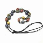 stenen halsketting nootje multicolor keramiek 3