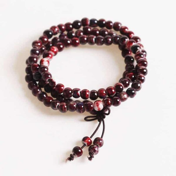 tibetaanse armband porselein mala kralen ketting rood