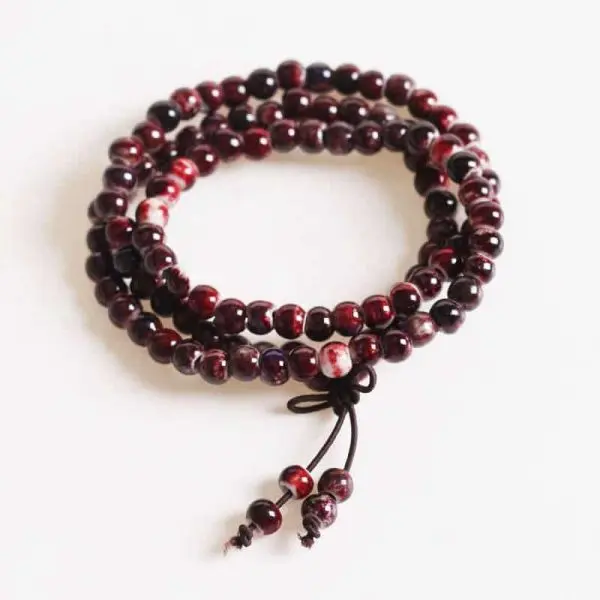 tibetaanse armband porselein mala kralen ketting rood