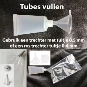 tubbes vullen met trechter