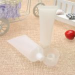 tube 50 ml schroefdop transparant plastic hervulbare cosmetica verpakking 5st