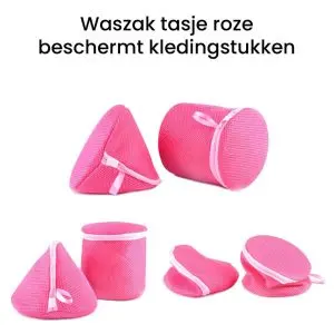 waszak tasje roze driehoek rond