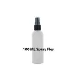 wit plastic sprayflesje 100ml spray verstuiver pomp zwart