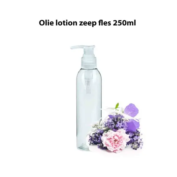 zeep dispenser fles pomp transparant 250ml hervulbare zeep lotion olie fles